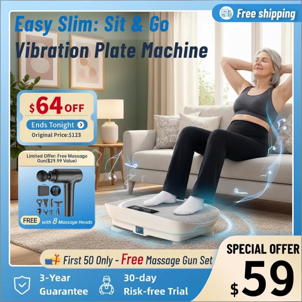 Slim & Sculpt! Effortless Shaping Starts Now. Your SmartVibration Shortcut to a Slimmer, Healthier You.