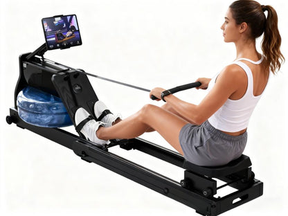 Hydromagnetic Resistance Rowing Machine with Smart Features