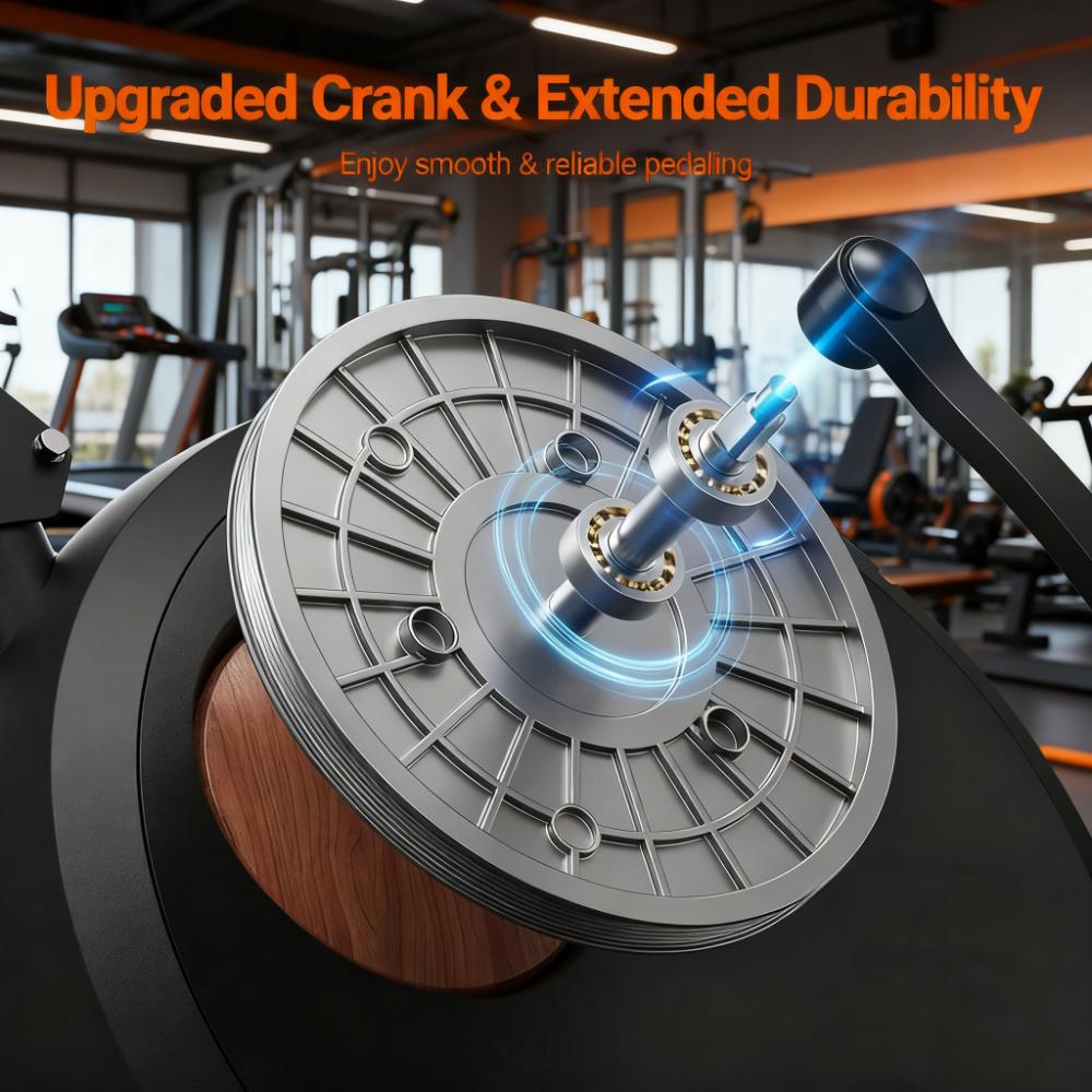 Recumbent Exercise Bike with Full-Body Workout and Smart Features Description: