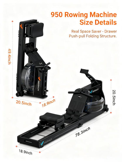 Hydromagnetic Resistance Rowing Machine with Smart Features