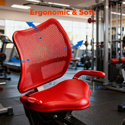 Recumbent Exercise Bike with Ergonomic Design and Smart Features