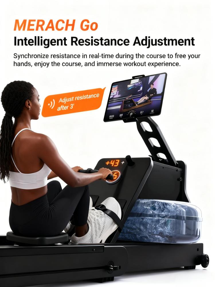 Hydromagnetic Resistance Rowing Machine with Smart Features