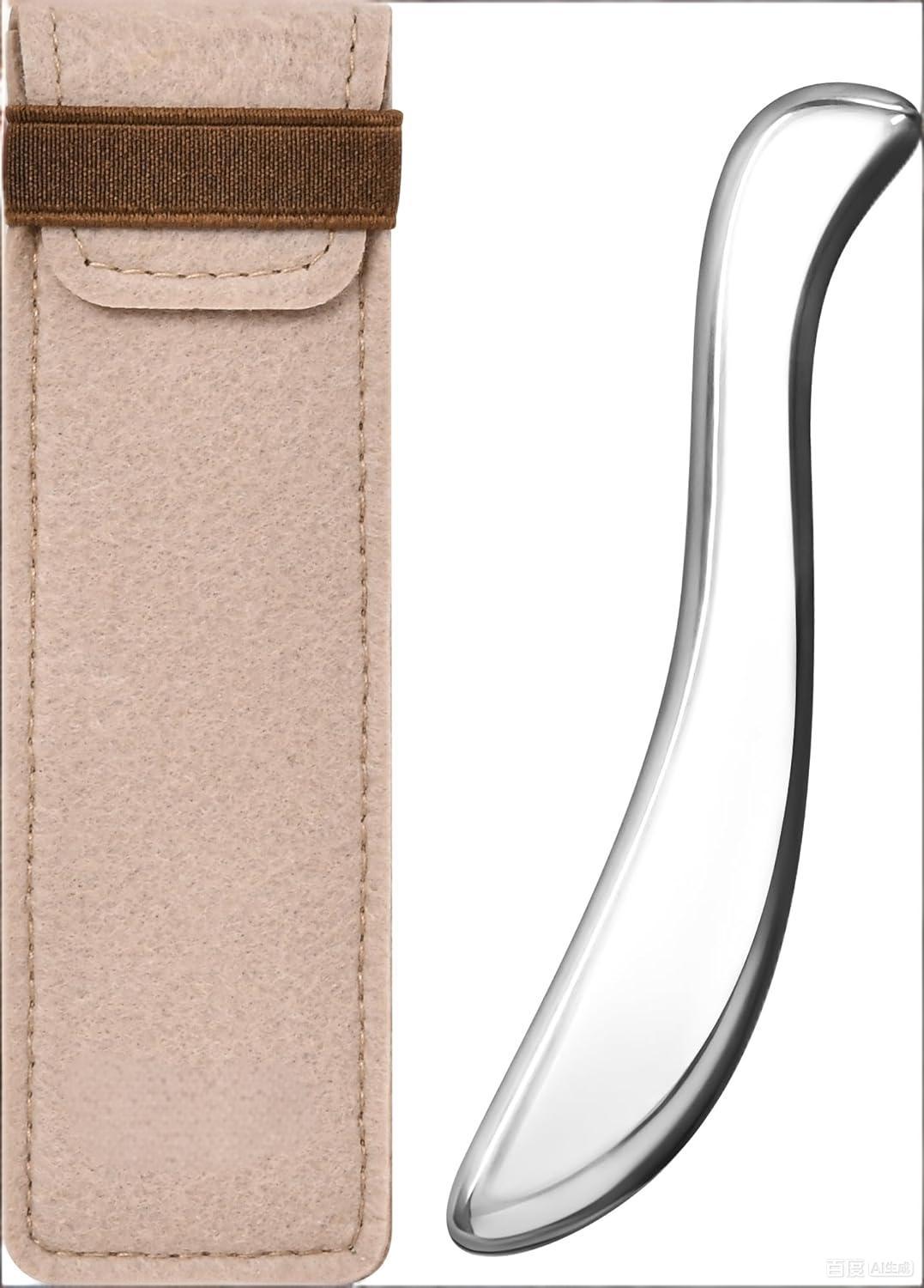 Stainless Steel Gua Sha Body Tool, Metal Muscle Scraper Tool for Physical Therapy, Fascia Massage Tools for Pain Relief Deep Tissue, IASTM for Self Care Routine